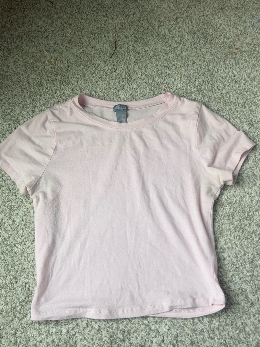Tilly's Pale Pink Short Sleeve Crew Tee